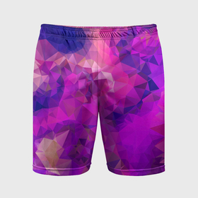Мужские шорты спортивные с принтом Пурпурный стиль в Курске,  |  | 