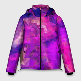 Мужская зимняя куртка 3D с принтом Пурпурный стиль в Новосибирске, верх — 100% полиэстер; подкладка — 100% полиэстер; утеплитель — 100% полиэстер | длина ниже бедра, свободный силуэт Оверсайз. Есть воротник-стойка, отстегивающийся капюшон и ветрозащитная планка. 

Боковые карманы с листочкой на кнопках и внутренний карман на молнии. | 