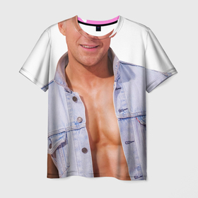 Мужская футболка 3D с принтом Kenergy   Гослинг в Кировске, 100% полиэфир | прямой крой, круглый вырез горловины, длина до линии бедер | 