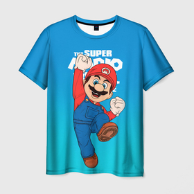 Мужская футболка 3D с принтом Братья Супер Марио: Марио в Курске, 100% полиэфир | прямой крой, круглый вырез горловины, длина до линии бедер | 