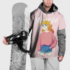 Накидка на куртку 3D с принтом The Super Mario Bros Принцесса в Курске, 100% полиэстер |  | 
