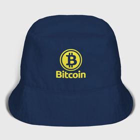 Мужская панама хлопок с принтом Логотип криптовалюты Bitcoin в Белгороде,  |  | 