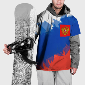 Накидка на куртку 3D с принтом Я патриот России в Новосибирске, 100% полиэстер |  | 