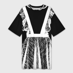 Платье-футболка 3D с принтом Школьный фартук   форма в Тюмени,  |  | 