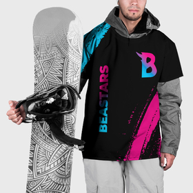 Накидка на куртку 3D с принтом Beastars   neon gradient: надпись, символ в Белгороде, 100% полиэстер |  | 