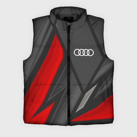 Мужской жилет утепленный 3D с принтом Audi sports racing ,  |  | Тематика изображения на принте: 