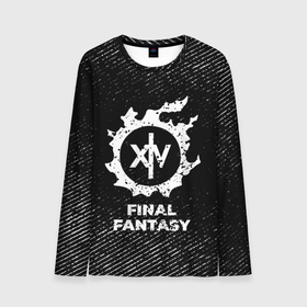 Мужской лонгслив 3D с принтом Final Fantasy с потертостями на темном фоне в городе Новоалтайск, 100% полиэстер | длинные рукава, круглый вырез горловины, полуприлегающий силуэт | 