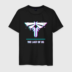 Мужская футболка хлопок с принтом The Last Of Us в стиле glitch и баги графики , 100% хлопок | прямой крой, круглый вырез горловины, длина до линии бедер, слегка спущенное плечо. | 
