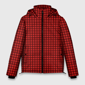 Мужская зимняя куртка 3D с принтом Мелкая красная клетка в Санкт-Петербурге, верх — 100% полиэстер; подкладка — 100% полиэстер; утеплитель — 100% полиэстер | длина ниже бедра, свободный силуэт Оверсайз. Есть воротник-стойка, отстегивающийся капюшон и ветрозащитная планка. 

Боковые карманы с листочкой на кнопках и внутренний карман на молнии. | 