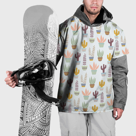 Накидка на куртку 3D с принтом Цветы в горшочках в Белгороде, 100% полиэстер |  | 