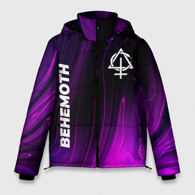 Мужская зимняя куртка 3D с принтом Behemoth violet plasma в Петрозаводске, верх — 100% полиэстер; подкладка — 100% полиэстер; утеплитель — 100% полиэстер | длина ниже бедра, свободный силуэт Оверсайз. Есть воротник-стойка, отстегивающийся капюшон и ветрозащитная планка. 

Боковые карманы с листочкой на кнопках и внутренний карман на молнии. | Тематика изображения на принте: 