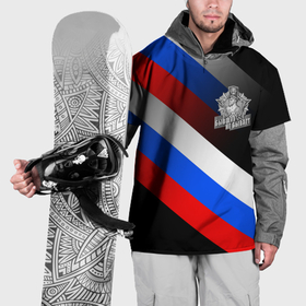 Накидка на куртку 3D с принтом Пограничные войска   флаг РФ в Тюмени, 100% полиэстер |  | Тематика изображения на принте: 
