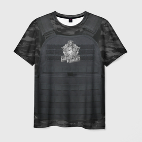 Мужская футболка 3D с принтом Броня   пограничные войска в Курске, 100% полиэфир | прямой крой, круглый вырез горловины, длина до линии бедер | 