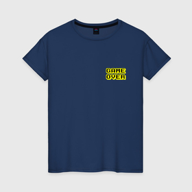 Женская футболка хлопок с принтом Черно желтый конец игры   мини в Белгороде, 100% хлопок | прямой крой, круглый вырез горловины, длина до линии бедер, слегка спущенное плечо | 