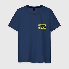 Мужская футболка хлопок с принтом Черно желтый конец игры   мини в Тюмени, 100% хлопок | прямой крой, круглый вырез горловины, длина до линии бедер, слегка спущенное плечо. | Тематика изображения на принте: 