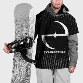 Накидка на куртку 3D с принтом Evanescence с потертостями на темном фоне в Санкт-Петербурге, 100% полиэстер |  | Тематика изображения на принте: 