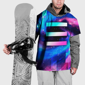 Накидка на куртку 3D с принтом OneRepublic неоновый космос в Екатеринбурге, 100% полиэстер |  | Тематика изображения на принте: 