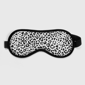 Маска для сна 3D с принтом Черные леопардовые пятна в Кировске, внешний слой — 100% полиэфир, внутренний слой — 100% хлопок, между ними — поролон |  | Тематика изображения на принте: 