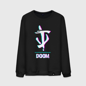 Мужской свитшот хлопок с принтом Doom в стиле glitch и баги графики в городе Новоалтайск, 100% хлопок |  | 