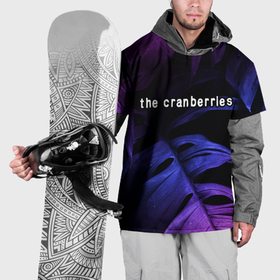 Накидка на куртку 3D с принтом The Cranberries neon monstera в Екатеринбурге, 100% полиэстер |  | 