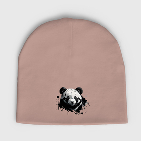 Мужская шапка демисезонная с принтом Мишка панда в Тюмени,  |  | 