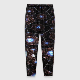 Мужские брюки 3D с принтом Матрица вселенной в Кировске, 100% полиэстер | манжеты по низу, эластичный пояс регулируется шнурком, по бокам два кармана без застежек, внутренняя часть кармана из мелкой сетки | 