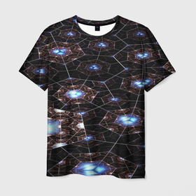 Мужская футболка 3D с принтом Матрица вселенной в Новосибирске, 100% полиэфир | прямой крой, круглый вырез горловины, длина до линии бедер | Тематика изображения на принте: 