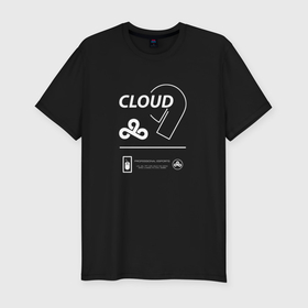 Мужская футболка хлопок Slim с принтом Cloud9   Summer в Санкт-Петербурге, 92% хлопок, 8% лайкра | приталенный силуэт, круглый вырез ворота, длина до линии бедра, короткий рукав | 