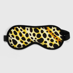 Маска для сна 3D с принтом Текстура леопарда в Кировске, внешний слой — 100% полиэфир, внутренний слой — 100% хлопок, между ними — поролон |  | 