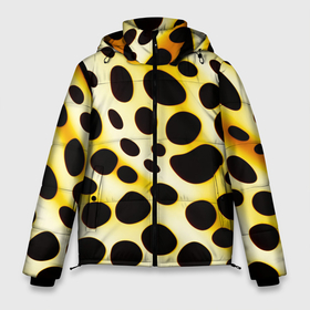 Мужская зимняя куртка 3D с принтом Текстура леопарда в Новосибирске, верх — 100% полиэстер; подкладка — 100% полиэстер; утеплитель — 100% полиэстер | длина ниже бедра, свободный силуэт Оверсайз. Есть воротник-стойка, отстегивающийся капюшон и ветрозащитная планка. 

Боковые карманы с листочкой на кнопках и внутренний карман на молнии. | 