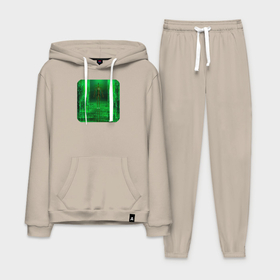 Мужской костюм хлопок с толстовкой с принтом Человек в коде в городе Новоалтайск,  |  | Тематика изображения на принте: 