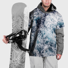 Накидка на куртку 3D с принтом Морская пена в Рязани, 100% полиэстер |  | 