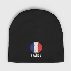 Мужская шапка демисезонная с принтом Футбол Франции в Белгороде,  |  | Тематика изображения на принте: 