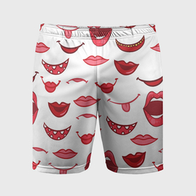 Мужские шорты спортивные с принтом Сладкие губы в Санкт-Петербурге,  |  | 