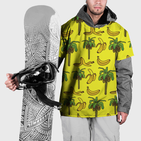 Накидка на куртку 3D с принтом Пальмы и бананы в Белгороде, 100% полиэстер |  | 