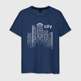 Светящаяся мужская футболка с принтом Город City ,  |  | Тематика изображения на принте: 