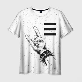 Мужская футболка 3D с принтом OneRepublic и рок символ , 100% полиэфир | прямой крой, круглый вырез горловины, длина до линии бедер | 