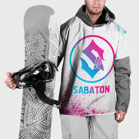 Накидка на куртку 3D с принтом Sabaton neon gradient style в Тюмени, 100% полиэстер |  | Тематика изображения на принте: 