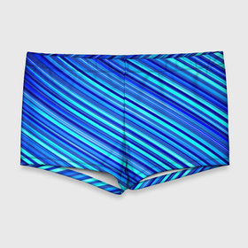 Мужские купальные плавки 3D с принтом Сине голубые узорчатые полосы в Белгороде, Полиэстер 85%, Спандекс 15% |  | 