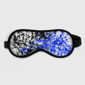 Маска для сна 3D с принтом Сине чёрный узор в Рязани, внешний слой — 100% полиэфир, внутренний слой — 100% хлопок, между ними — поролон |  | Тематика изображения на принте: 