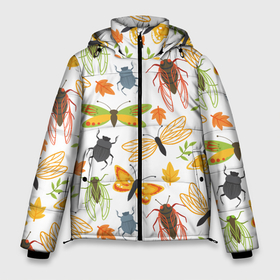 Мужская зимняя куртка 3D с принтом Планета насекомых в Курске, верх — 100% полиэстер; подкладка — 100% полиэстер; утеплитель — 100% полиэстер | длина ниже бедра, свободный силуэт Оверсайз. Есть воротник-стойка, отстегивающийся капюшон и ветрозащитная планка. 

Боковые карманы с листочкой на кнопках и внутренний карман на молнии. | 