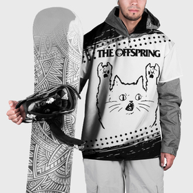 Накидка на куртку 3D с принтом The Offspring рок кот на светлом фоне в Тюмени, 100% полиэстер |  | Тематика изображения на принте: 