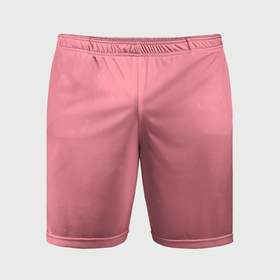 Мужские шорты спортивные с принтом Нежный розовый в Тюмени,  |  | 