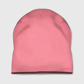 Шапка 3D с принтом Нежный розовый в Тюмени, 100% полиэстер | универсальный размер, печать по всей поверхности изделия | 