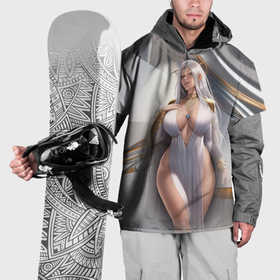 Накидка на куртку 3D с принтом Аниме девушка с аппетитными формами , 100% полиэстер |  | 