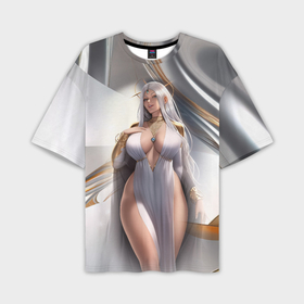 Мужская футболка oversize 3D с принтом Аниме девушка с аппетитными формами ,  |  | 