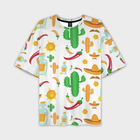 Мужская футболка oversize 3D с принтом Мексиканский стиль в Тюмени,  |  | 