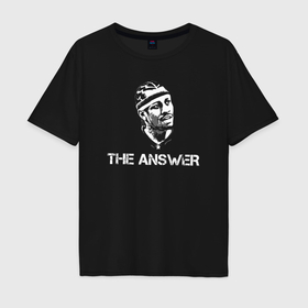 Мужская футболка хлопок Oversize с принтом Allen Iverson в Санкт-Петербурге, 100% хлопок | свободный крой, круглый ворот, “спинка” длиннее передней части | Тематика изображения на принте: 