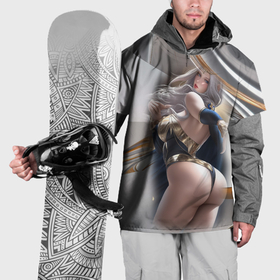 Накидка на куртку 3D с принтом Девушка с пышными   формами в Курске, 100% полиэстер |  | Тематика изображения на принте: 