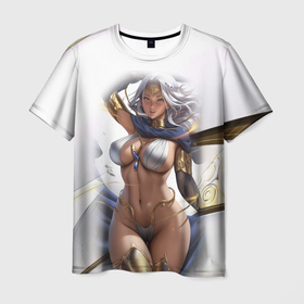 Мужская футболка 3D с принтом девушка с пышными   формами  аниме в Екатеринбурге, 100% полиэфир | прямой крой, круглый вырез горловины, длина до линии бедер | Тематика изображения на принте: 